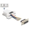 Delock D-Sub 15 Pin Buchse zu RJ12 Buchse Montagesatz baltas