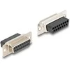 Delock D-Sub 15 Pin Buchse zu RJ45 Buchse Montagesatz gelb