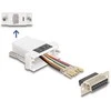 Delock D-Sub 15 Pin Buchse zu RJ45 Buchse Montagesatz baltas