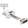Delock D-Sub 15 Pin Stecker zu RJ12 Buchse Montagesatz baltas