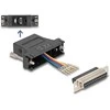 Delock D-Sub 25 Pin Buchse zu RJ12 Buchse Montagesatz juodas