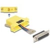 Delock D-Sub 25 Pin Buchse zu RJ12 Buchse Montagesatz gelb
