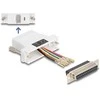Delock D-Sub 25 Pin Buchse zu RJ45 Buchse Montagesatz baltas