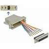 Delock D-Sub 25 kontaktų lizdas į RJ45 lizdą montavimo komplektas juodos spalvos