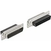 Delock D-Sub 25 Pin Crimp Stecker zu 2 x RJ45 Buchse mit Montagesatz beige