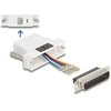 Delock D-Sub 25 Pin Stecker zu RJ12 Buchse Montagesatz baltas