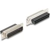 Delock D-Sub 25 Pin Stecker zu RJ12 Buchse Montagesatz blau