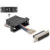Delock D-Sub 25 Pin Stecker zu RJ12 Buchse Montagesatz juodas