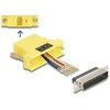 Delock D-Sub 25 Pin Stecker zu RJ45 Buchse Montagesatz gelb