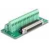Delock D-Sub 37 Pin Buchse zu Terminalblock für Hutschiene