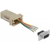 Delock D-Sub 9 Pin Buchse zu RJ11/RJ14 6P/4C Buchse Montagesatz