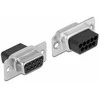 Delock D-Sub 9 Pin Buchse zu RJ12 6P/6C Buchse Montagesatz