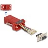 Delock D-Sub 9 Pin Buchse zu RJ45 Buchse Montagesatz raudona