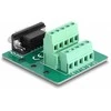 Delock D-Sub 9 Pin Buchse zu Terminalblock für Hutschiene