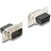 Delock D-Sub 9 Pin Stecker zu RJ12 Buchse Montagesatz gelb