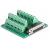 Delock D-Sub HD 44 Pin Buchse zu Terminalblock für Hutschiene