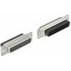 Delock D-Sub HD 44 Pin Crimp Buchse zu 2 x RJ45 Buchse mit Montagesatz beige