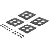 Delock D-Typ 19? Patchpanel mit 4 D-Typ Platten 86 x 86 mm und 4 Ports 2 HE juodas