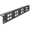 Delock D-Typ 19? Patchpanel mit 4 D-Typ Platten 86 x 86 mm und 4 Ports 2 HE juodas
