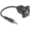 Delock D-Typ Kabelis 3,5 mm 3 Pin Klinkenstecker zu Buchse juodas 20 cm