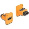 Delock D-Typ Modul HDMI-A Buchse zu Buchse 4K oranžinis