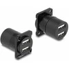 Delock D-Typ Modul USB 2.0 Typ-A 2 x Buchse zu 2 x Buchse
