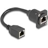 Delock D-Typ RJ45 Kabelis Buchse zu Buchse Cat.5e juodas 20 cm