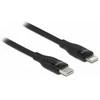 Kabelis USB Delock Kabelis danych i ładowania USB Type-C™ do Lightning™ dla iPhone™, iPad™ i iPod™ juoda 0,5 m MFi