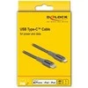 Delock Atblokuokite duomenų ir įkrovimo laidą USB Type-C™ su Lightning™, kad galėtumėte naudoti pilką 1 m MFi