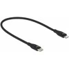 Kabelis USB Delock Kabelis danych i ładowania USB Type-C™ do Lightning™ dla iPhone™, iPad™ i iPod™ juoda 0,5 m MFi