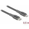 Delock Atblokuokite duomenų ir įkrovimo laidą USB Type-C™ prie žaibo pilko 0,5 m MFi