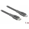Kabelis USB Delock Delock Daten- und Ladekabel USB Type-C™ zu Lightning™ für iPhone™, iPad™ und iPod™ grau 1 m MFi