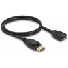 DELOCK DisplayPort 1.2 Verlngerungskabel 4K 60Hz 1m