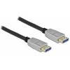 Delock DisplayPort laidas 10K 60 Hz 54 Gbps metalinis korpusas 1 m