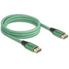 DELOCK DisplayPort Kabelis 16K 60 Hz 2m grun Metall