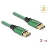 DELOCK DisplayPort Kabelis 16K 60 Hz 2m grun Metall