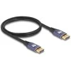 DELOCK DisplayPort Kabelis 8K 60 Hz 1m flieder Metall