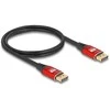 DELOCK DisplayPort Kabelis 8K 60 Hz 2m raudona Metall