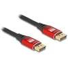 DELOCK DisplayPort Kabelis 8K 60 Hz 2m raudona Metall