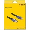 DELOCK DisplayPort Kabelis 8K 60 Hz 3m flieder Metall