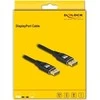 DELOCK DisplayPort Kabelis 8K 60Hz 3m juodas Metall
