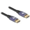 DELOCK DisplayPort Kabelis 8K 60 Hz 5m flieder Metall
