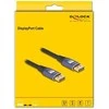 DELOCK DisplayPort Kabelis 8K 60 Hz 5m flieder Metall