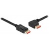 DELOCK DisplayPort Kabelis Stecker gerade zu Stecker 90 links gewinkelt 8K 60 Hz 1 m