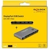 „Delock“ „DisplayPort KVM“ jungiklis, 8K, 30 Hz, su USB, 5 Gbps