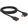 Delock DisplayPort Verlängerungskabel Stecker 90° links gewinkelt zu Buchse 8K 60 Hz 2 m