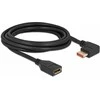 Delock DisplayPort Verlängerungskabel Stecker 90° rechts gewinkelt zu Buchse 8K 60 Hz 3 m