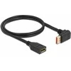 Delock DisplayPort Verlängerungskabel Stecker 90° oben gewinkelt zu Buchse 8K 60 Hz 1 m