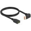 Delock DisplayPort Verlängerungskabel Stecker 90° unten gewinkelt zu Buchse 8K 60 Hz 1 m