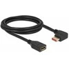 Delock DisplayPort Verlängerungskabel Stecker 90° rechts gewinkelt zu Buchse 8K 60 Hz 2 m
